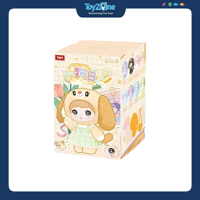 Mô hình Blind box Móc khóa Gấu bông NOMMI V5 Puppy Diary Series ( Nhật Ký Cún Con ) HITOY