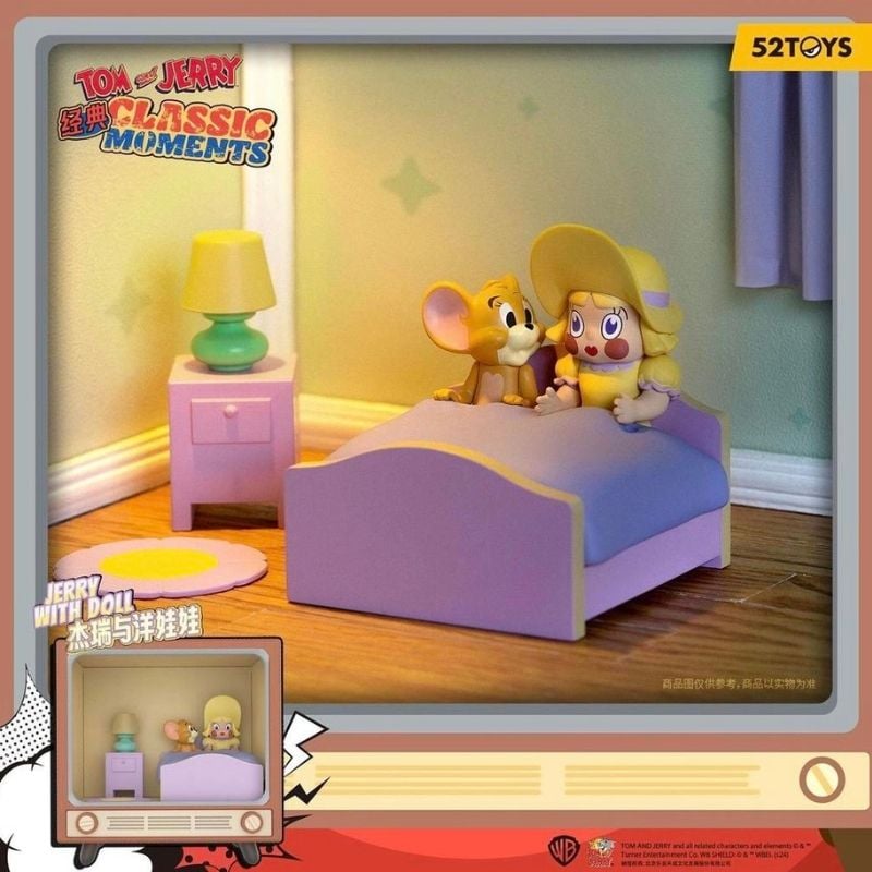 Mô hình đồ chơi Blind box Tom and Jerry Classic Moments Series ( Khoảnh khắc cổ điển ) 52TOYS