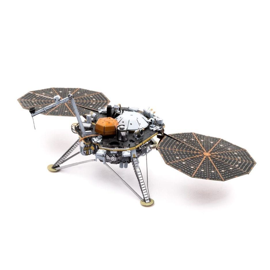 Mô hình kim loại lắp ráp 3D Insight Mars Lander (Trạm Robot Do Thám Sao Hỏa) (Orange, Black, Silver) – Metal Head MP922