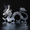 Mô hình kim loại lắp ráp 3D The Dragon (Con Rồng) (Silver) Steel Warcraft SW010