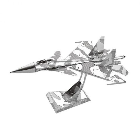 Mô hình kim loại lắp ráp 3D Tiêm Kích Su-34 (Silver) – Metal Works MP272