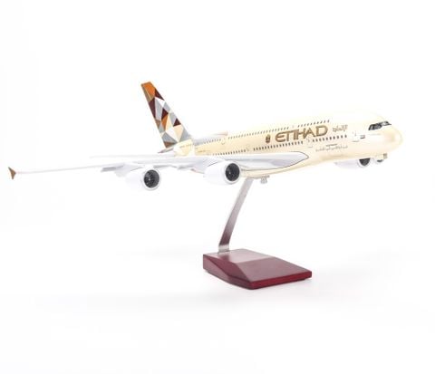 Mô hình máy bay Etihad Airways 47cm lắp ráp có đèn Everfly