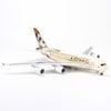  Mô hình máy bay Etihad Airways 47cm lắp ráp có đèn Everfly 