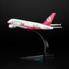 Mô hình máy bay tĩnh Eva Air Hello Kitty Pink Airbus A380 16cm Everfly giá rẻ (10)