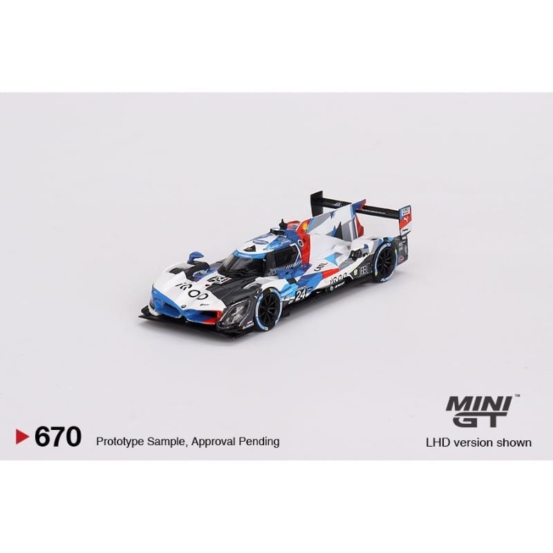 Mô hình xe BMW M Hybrid V8 GTP #24 2023 IMSA Daytona 24 Hrs 1:64 MiniGT