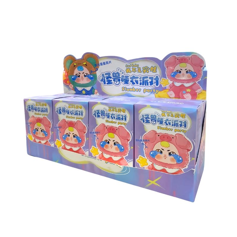  Mô hình Blind Box Móc khoá Gấu bông Baby Three Sad Baby Slumber Party Series CUREPLANETA 