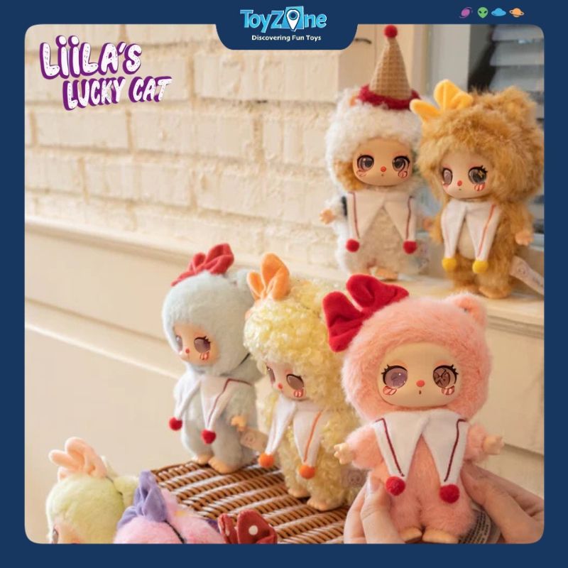 Mô hình Blind Box Móc khóa Gấu Bông Liila's Lucky Cat Honeyland Enchantment V3 ( Xứ Sở Mật Ngọt ) LIILA TOYS