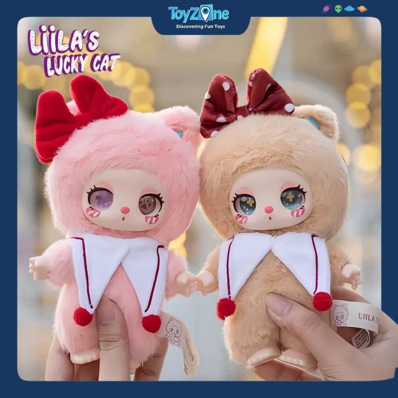 Mô hình Blind Box Móc khóa Gấu Bông Liila's Lucky Cat Honeyland Enchantment V3 ( Xứ Sở Mật Ngọt ) LIILA TOYS