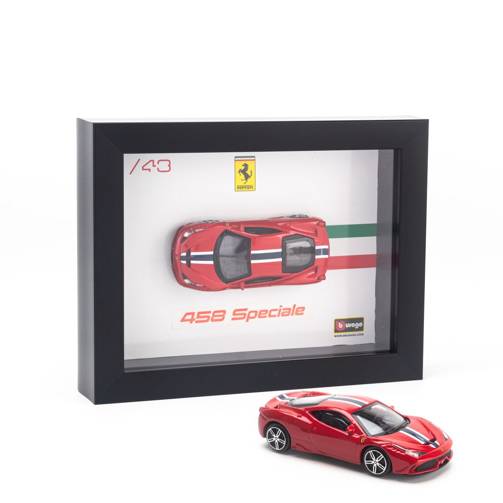  Khung tranh mô hình xe Ferrari 458 Speciale 1:43 Bburago -18-36025 