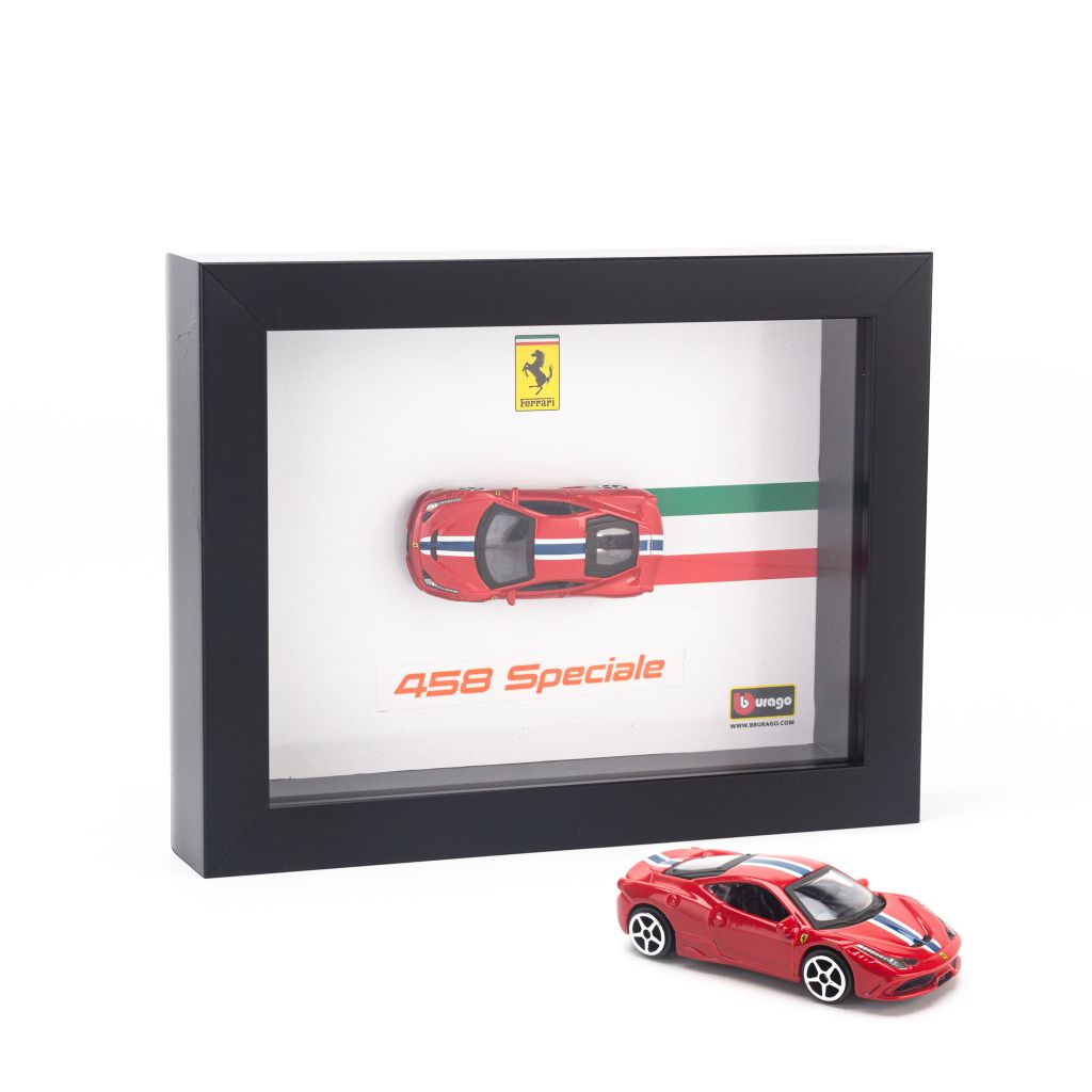  Khung tranh mô hình xe Ferrari 458 Speciale 1:64 Bburago - 18-56010 