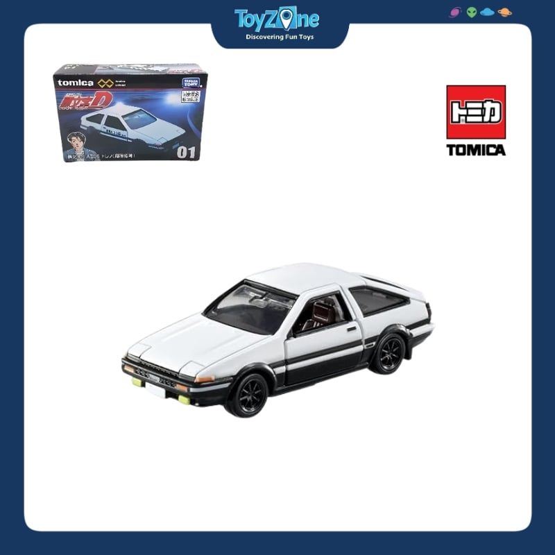 Mô hình xe Intial D Toyota AE86 Trueno Fujiwara Takumi TOMICA PREMIUM UNLIMITED 01