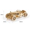 Mô hình gỗ lắp ráp 3D V8 Grand Prix Car (Xe Cổ) (Wood Color) - Robotime MC401 - WP031