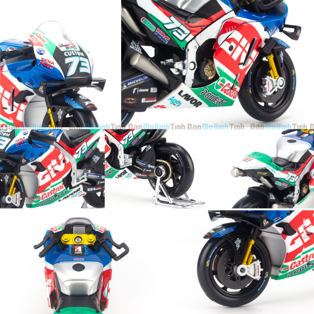 Mô hình xe mô tô GP LCR Honda 2021 1:18 Maisto