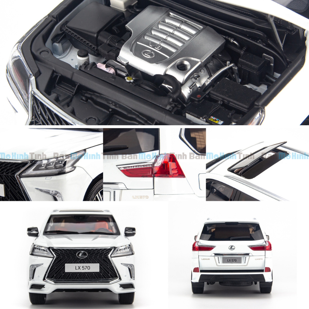 Mô Hình xe Lexus LX570 Super Sport 124 Màu Xanh