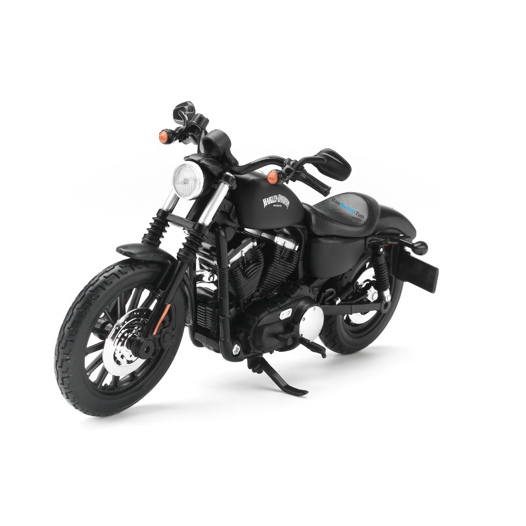 Mô hình mô tô Harley Davidson 13 Sportster Iron 883 Flat Black 1:12 Maisto MH-32326 (2)