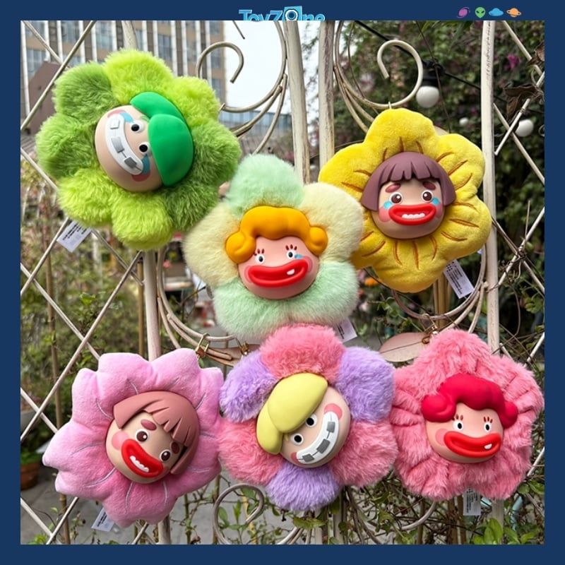 Mô hình Blind box Khóa kéo Gấu bông Ugly And Cute Sister Flower SPRING HOUSE