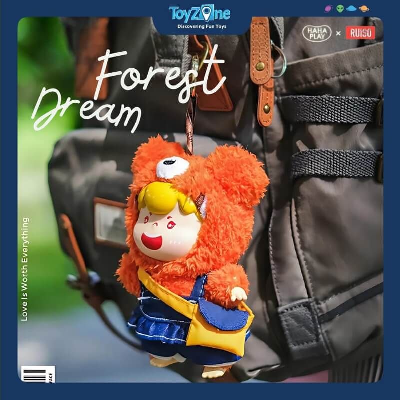  Mô hình đồ chơi Blind box Móc khóa Gấu bông Woow Forest Dream V1 ( Khu Rừng Mơ Mộng ) HAHA PLAY x RUISO 
