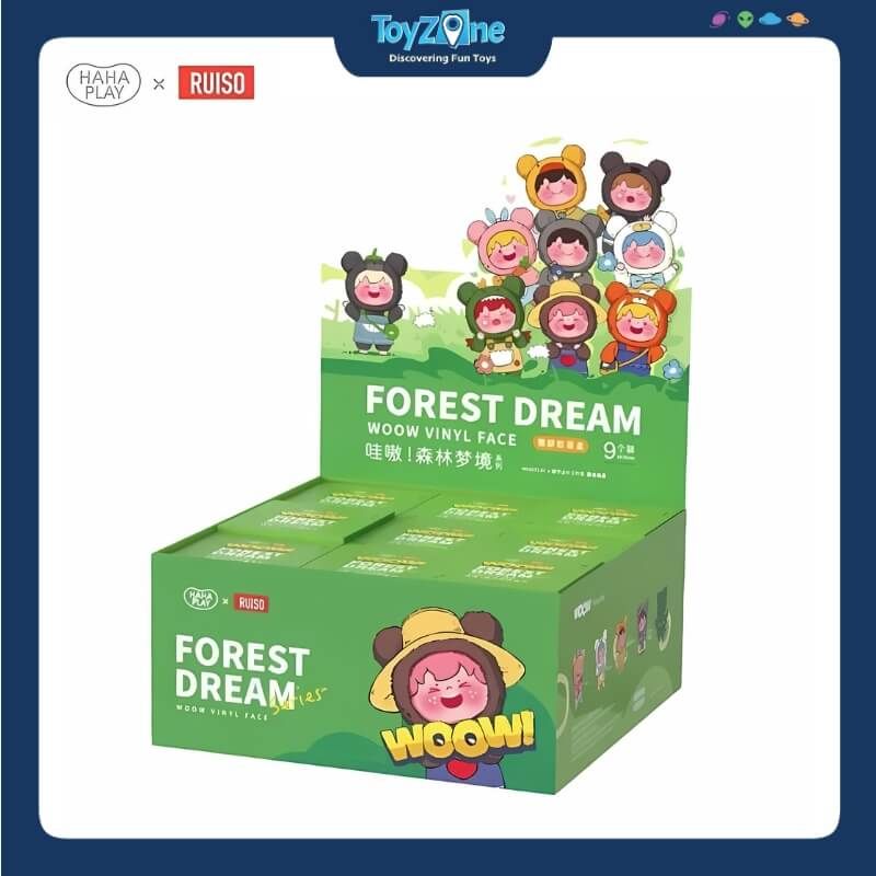  Mô hình đồ chơi Blind box Móc khóa Gấu bông Woow Forest Dream V1 ( Khu Rừng Mơ Mộng ) HAHA PLAY x RUISO 