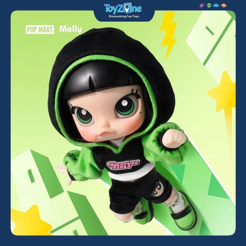 Mô hình đồ chơi Blind box Molly x The Powerpuff Girls Series Action Figure POP MART