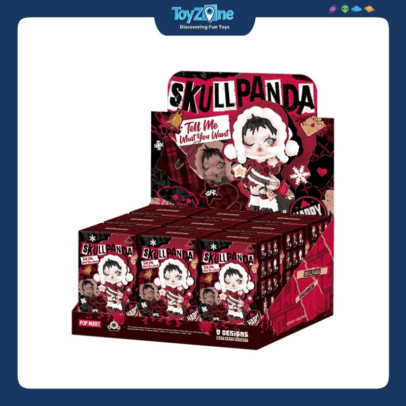  Mô hình đồ chơi Blind Box Skull Panda Tell Me What You Want Series Figures POP MART 