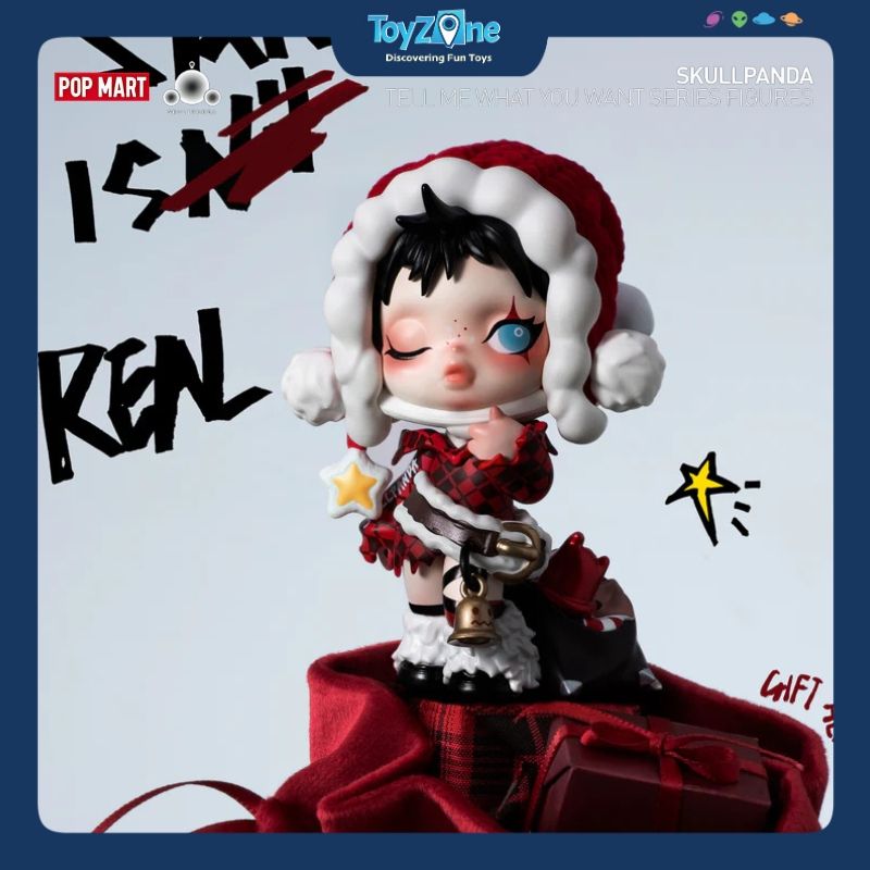  Mô hình đồ chơi Blind Box Skull Panda Tell Me What You Want Series Figures POP MART 
