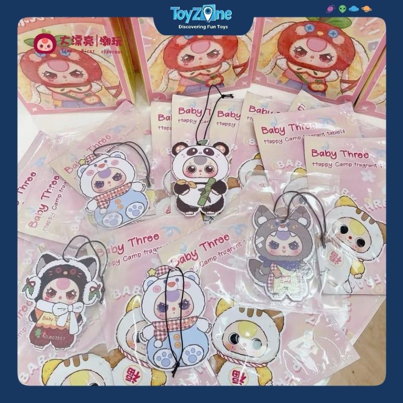Blind box Túi thơm Baby Three Happy Camp Fragrant Tablets BABY THREE