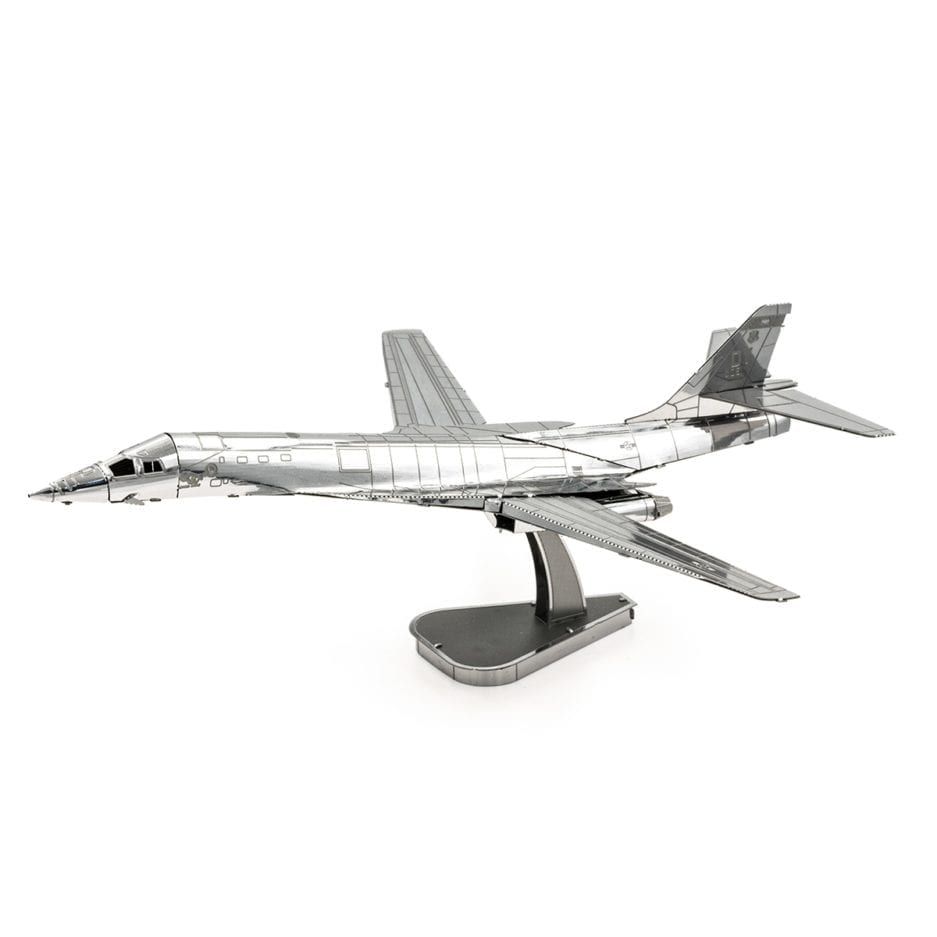 Mô hình kim loại lắp ráp 3D Lancer B-1B (Máy Bay Ném Bom B-1B) (Silver) - Metal Head MP932