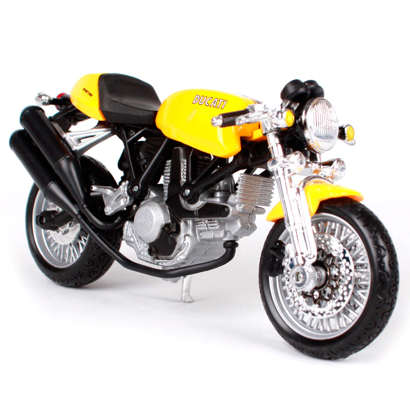  Mô hình xe mô tô Ducati Sport 1000 Yellow 1:18 Maisto 