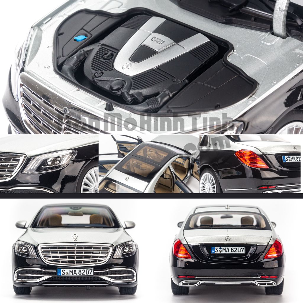 Mô hình xe Mercedes Maybach S650 W222 2019 1:18 Norev