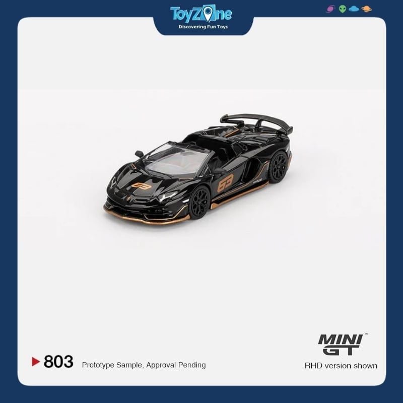 Mô hình xe Lamborghini Aventador SVJ 63 Roadster 1:64 MiniGT