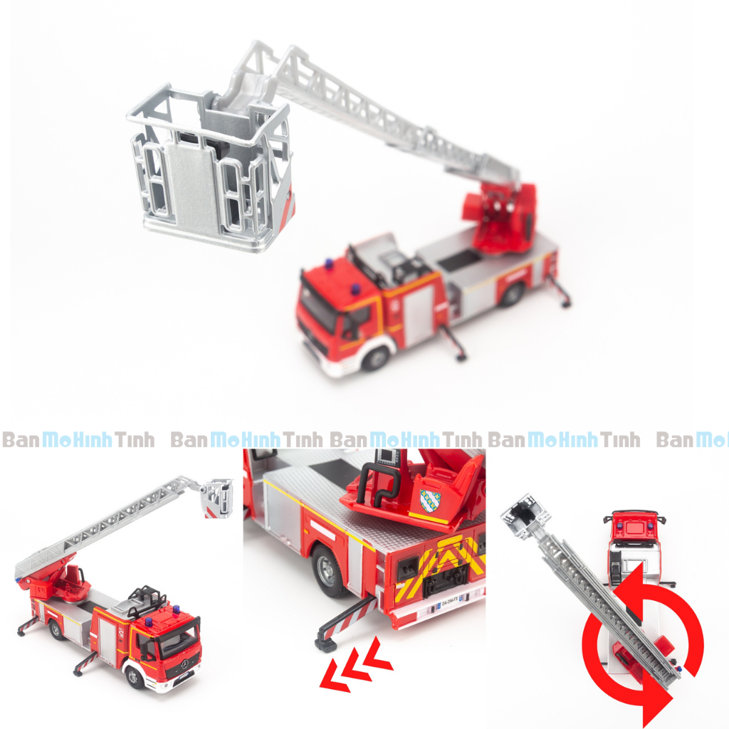  Mô hình xe cứu hoả Mercedes-Benz Atego 1:50 Bburago 