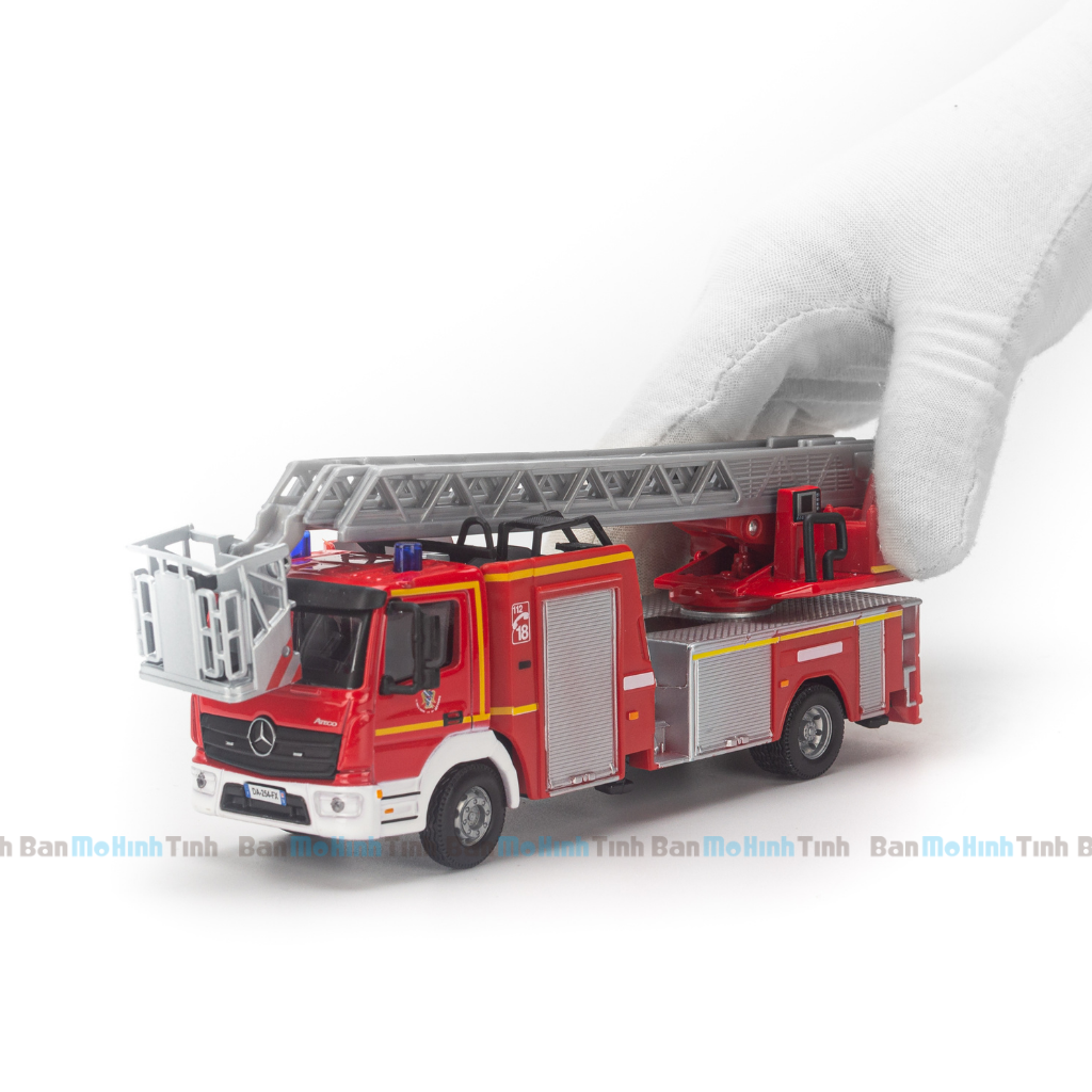 Mô hình xe cứu hoả Mercedes-Benz Atego 1:50 Bburago 