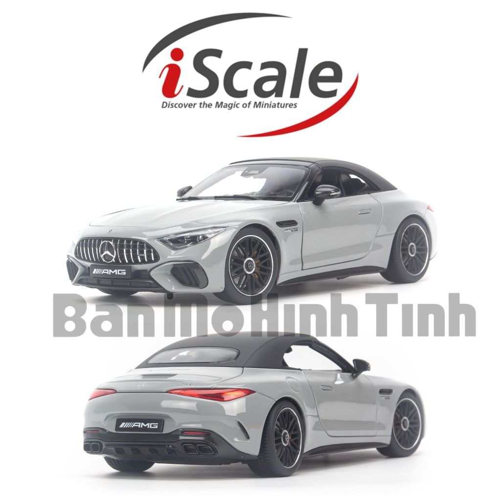 Mô hình xe Mercedes Benz SL63 AMG 2022 1:18 Iscale