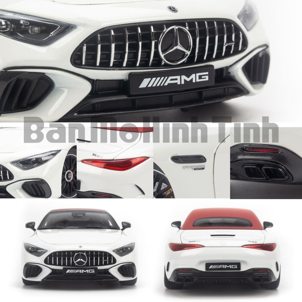 Mô hình xe Mercedes Benz SL63 AMG 2022 1:18 Iscale
