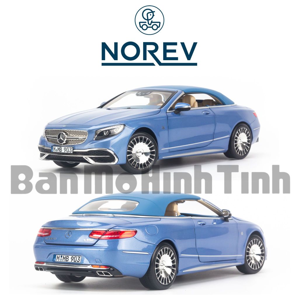  Mô hình xe Mercedes S650 Maybach Convertible 2018 1:18 Norev 