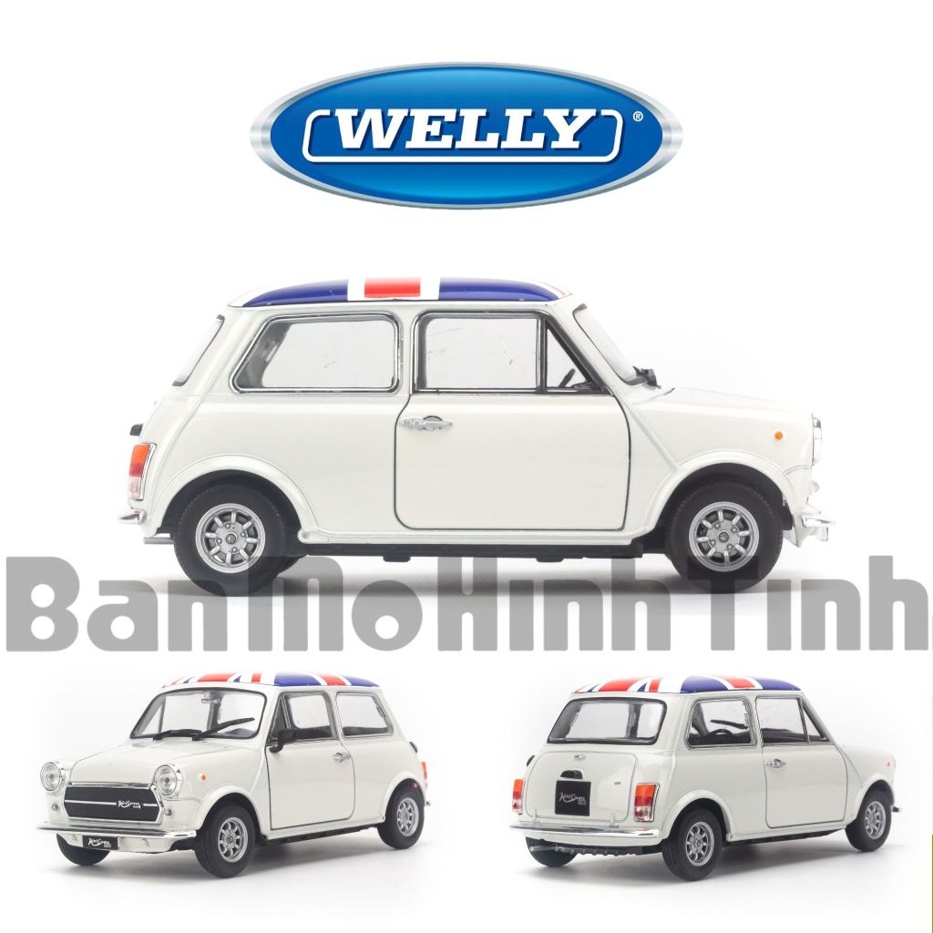  Mô hình xe Mini Cooper 1300 1:24 Welly 