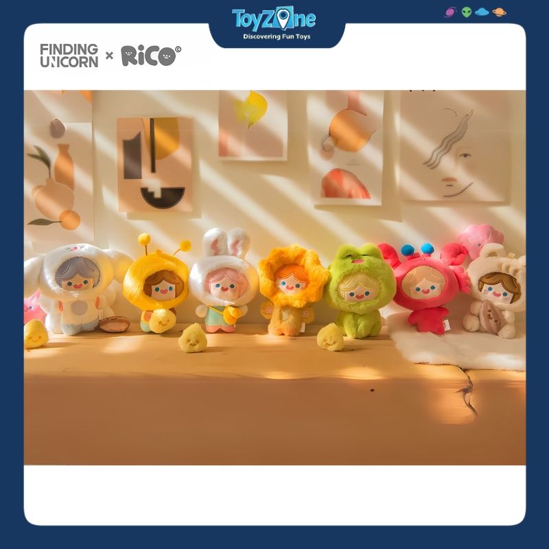 Mô hình Blind box Gấu bông Cell Rico Happy Fluffy FINDING UNICORN