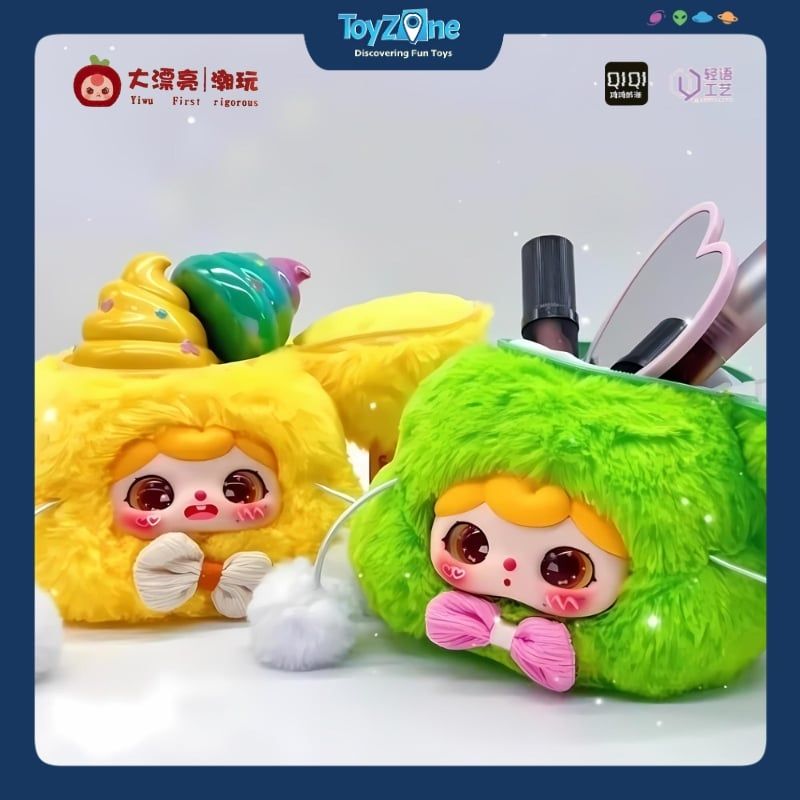  Mô hình Blind box Gấu bông Crie's Poopy Bag THREE BABIES TOY 