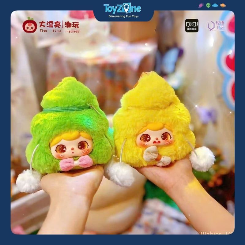  Mô hình Blind box Gấu bông Crie's Poopy Bag THREE BABIES TOY 