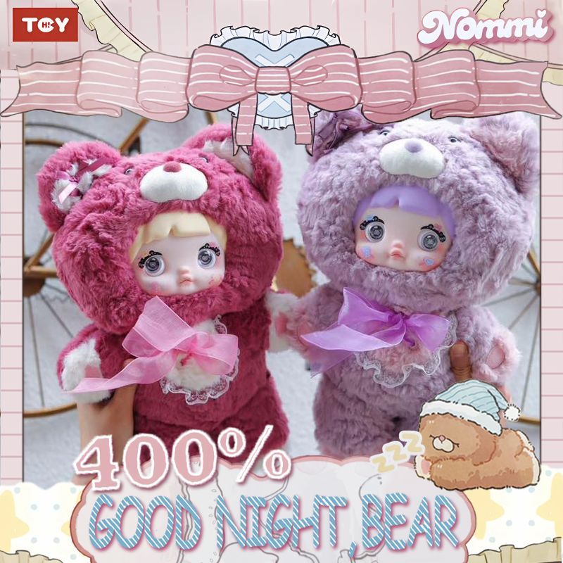 Mô hình Blind box Gấu bông Nommi Good Night Bear 400% HITOY
