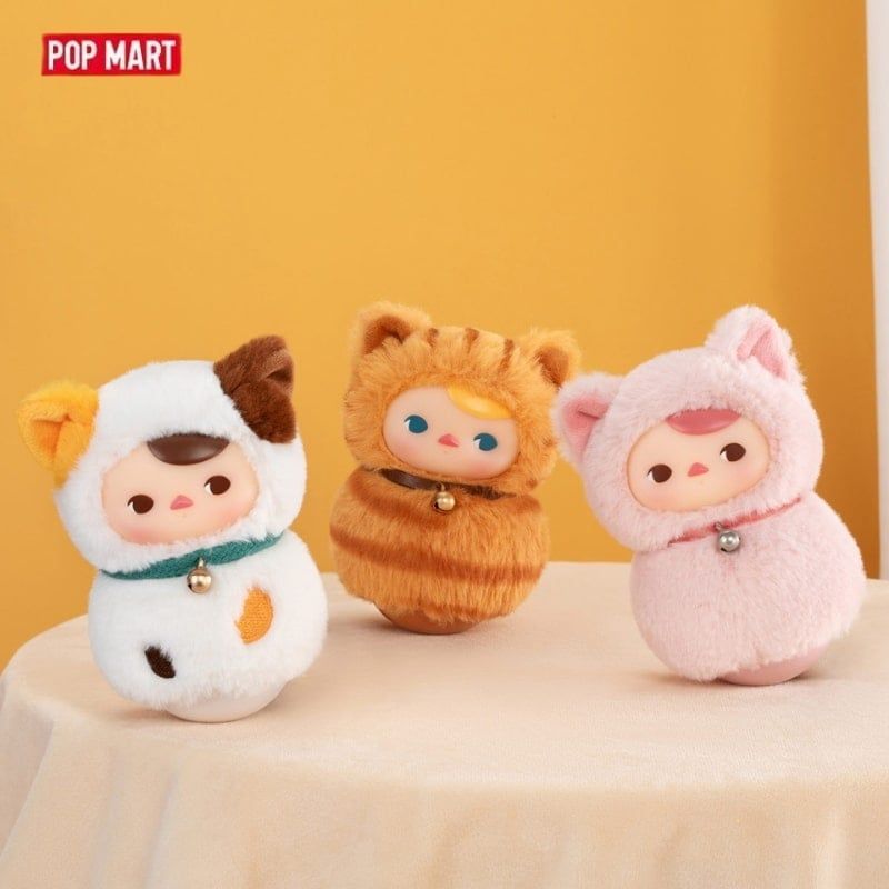 Mô hình Blind box Gấu bông Pucky Roly-Poly Kitty ( Lật Đật Mèo Pucky ) POP MART