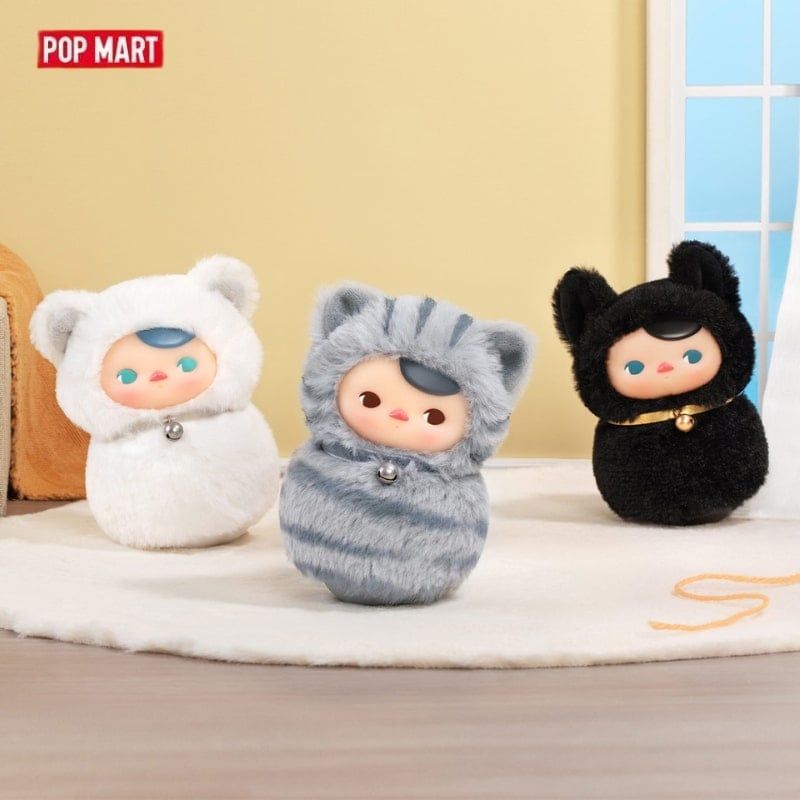 Mô hình Blind box Gấu bông Pucky Roly-Poly Kitty ( Lật Đật Mèo Pucky ) POP MART