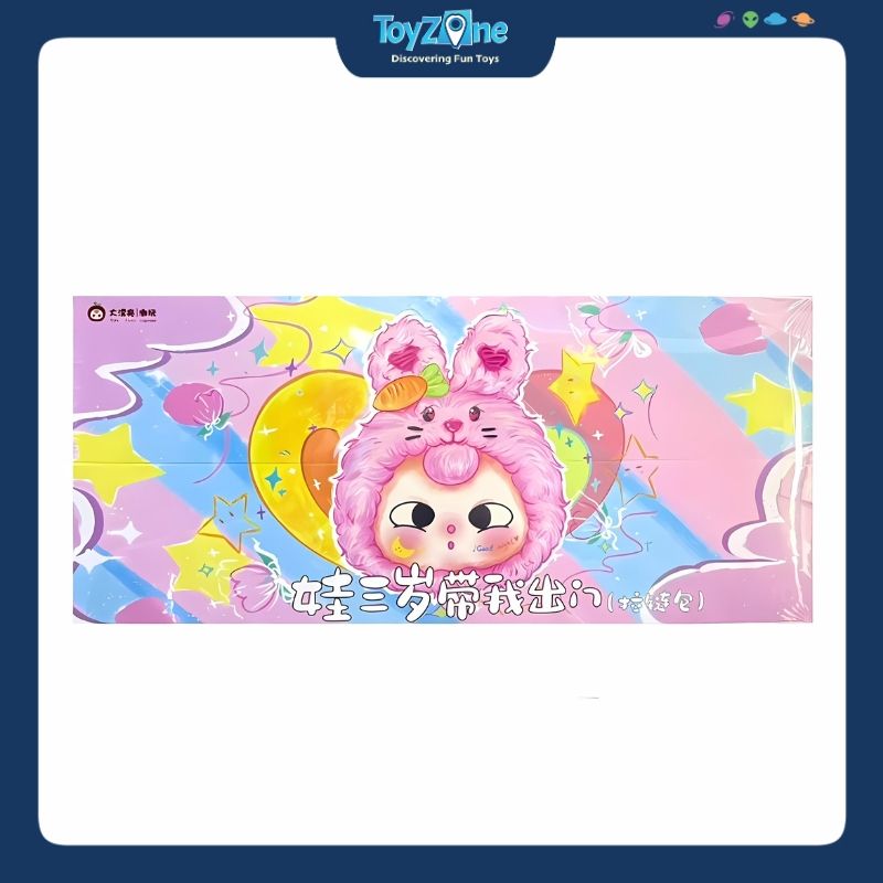 Mô hình Blind box Gấu bông Take Me Out Zipper Bag BABY THREE