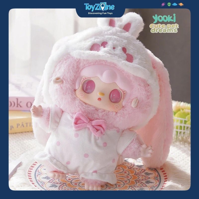 Mô hình Blind box Gấu bông Yooki Cute Pet Dreams 400% ( Giấc Mơ Thú Cưng Dễ Thương ) YALLI STUDIO