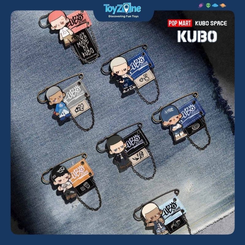 Mô hình Blind box KUBO Jeans Ghim cài áo Series Badge POP MART