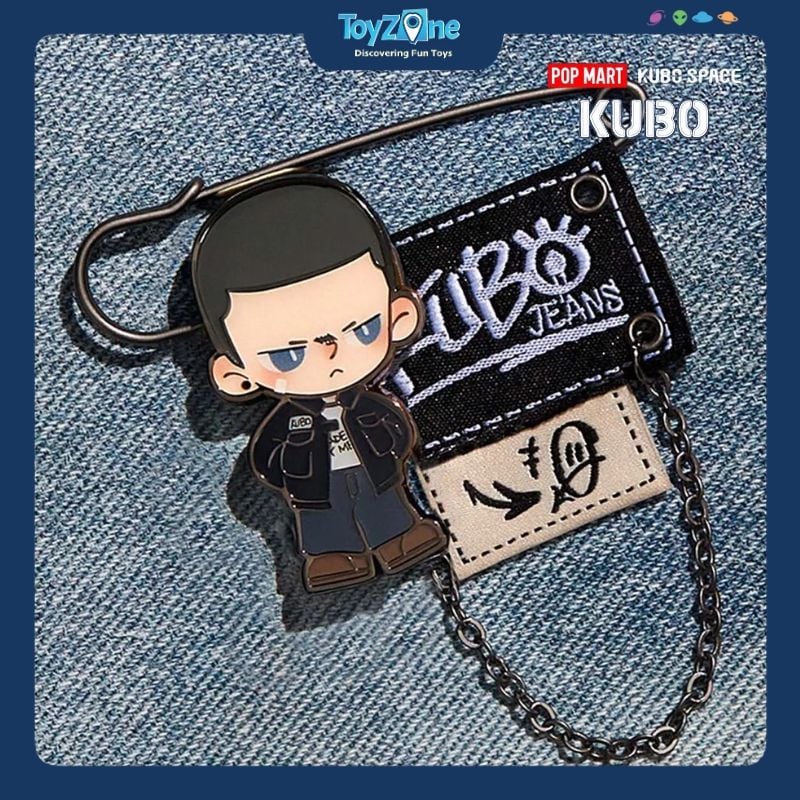 Mô hình Blind box KUBO Jeans Ghim cài áo Series Badge POP MART