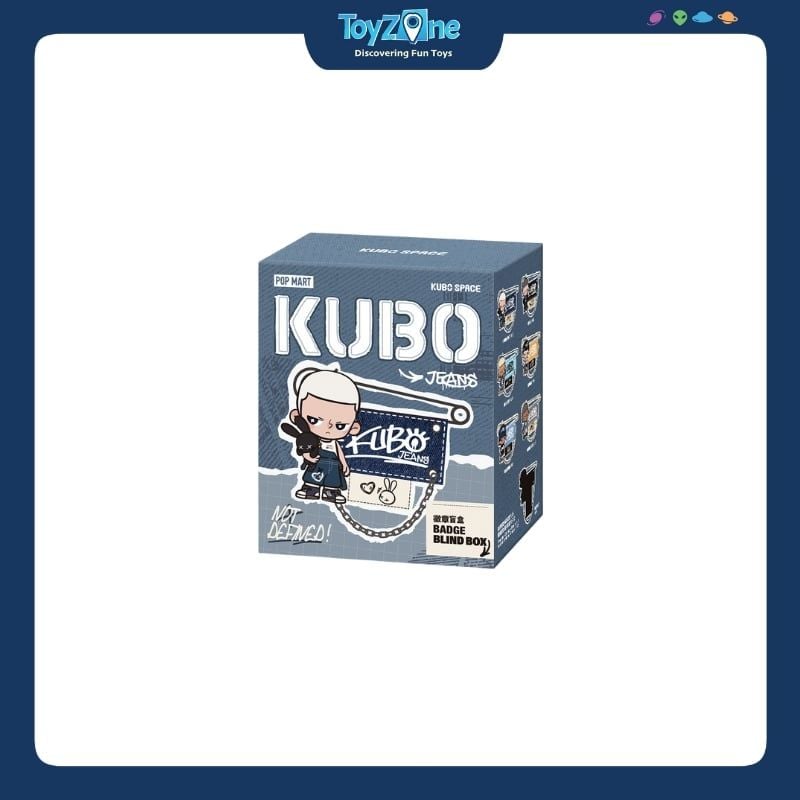 Mô hình Blind box KUBO Jeans Ghim cài áo Series Badge POP MART