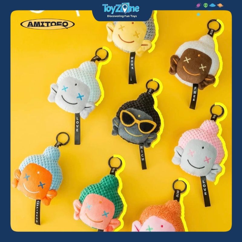 Mô hình Blind box Móc khóa Gấu bông Amitofo Good Luck AMITOFO