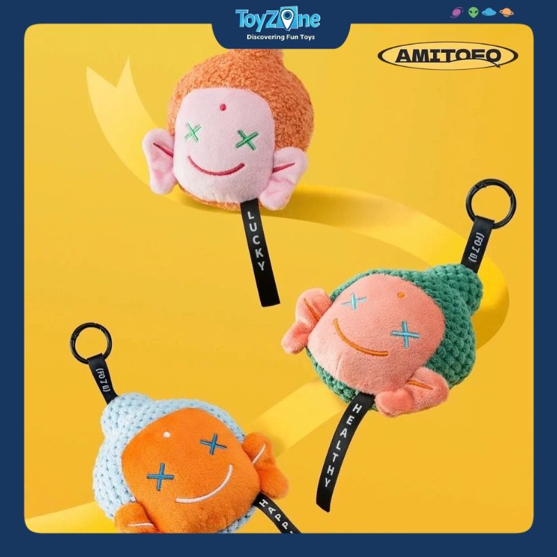 Mô hình Blind box Móc khóa Gấu bông Amitofo Good Luck AMITOFO