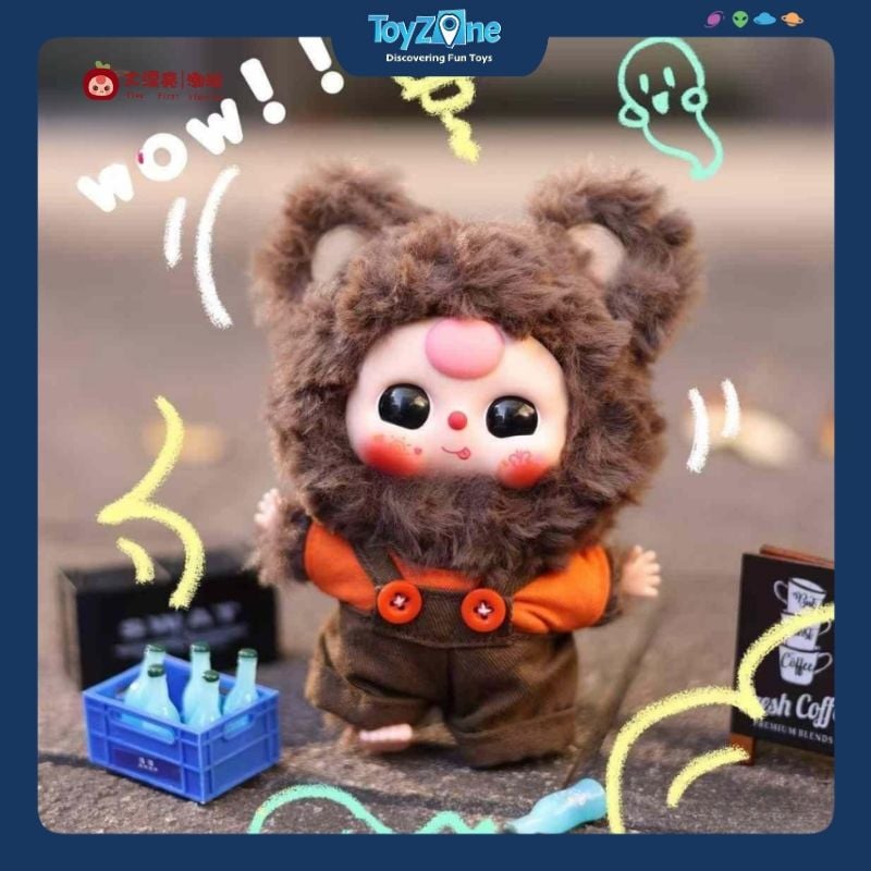  Mô hình Blind box Móc khóa Gấu bông Baby Three V3 Mini CUREPLANETA 
